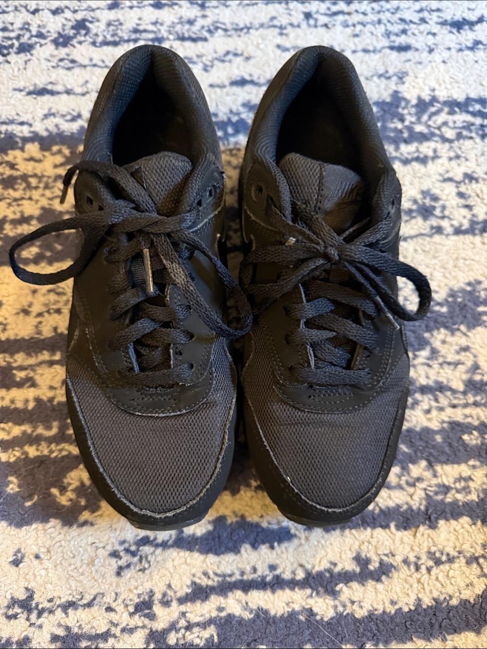 Boys Nike- AirMax Black Athletic Sneakers - Lightweight Everyday Trainer